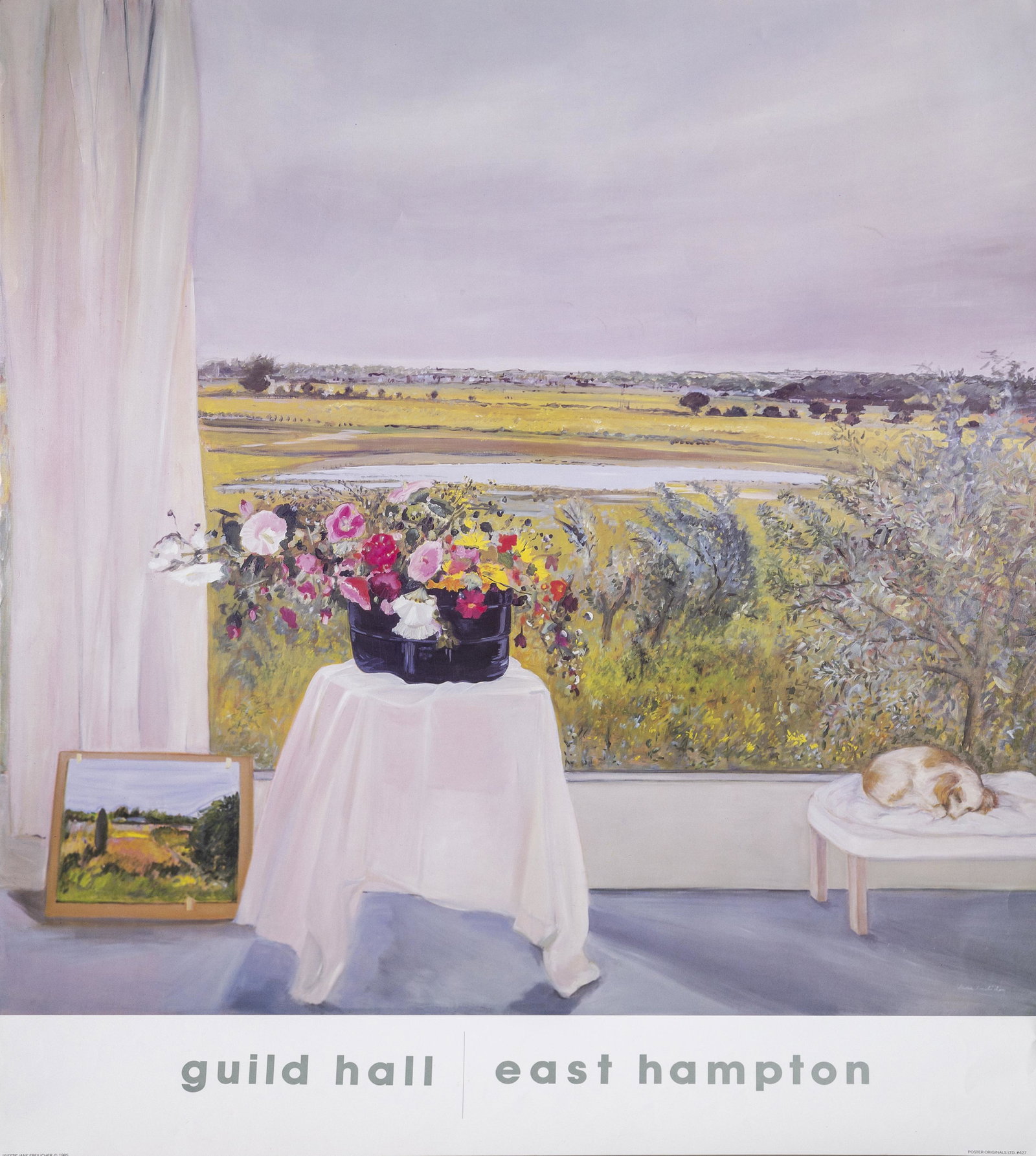 Jane Freilicher, Siesta, Guild Hall, Poster: Artist: Jane Freilicher, American (1924 - 2014) Title: Siesta, Guild Hall Year: 1985 Medium: Poster Size: 30.5 x 26.5 in. (77.47 x 67.31 cm)