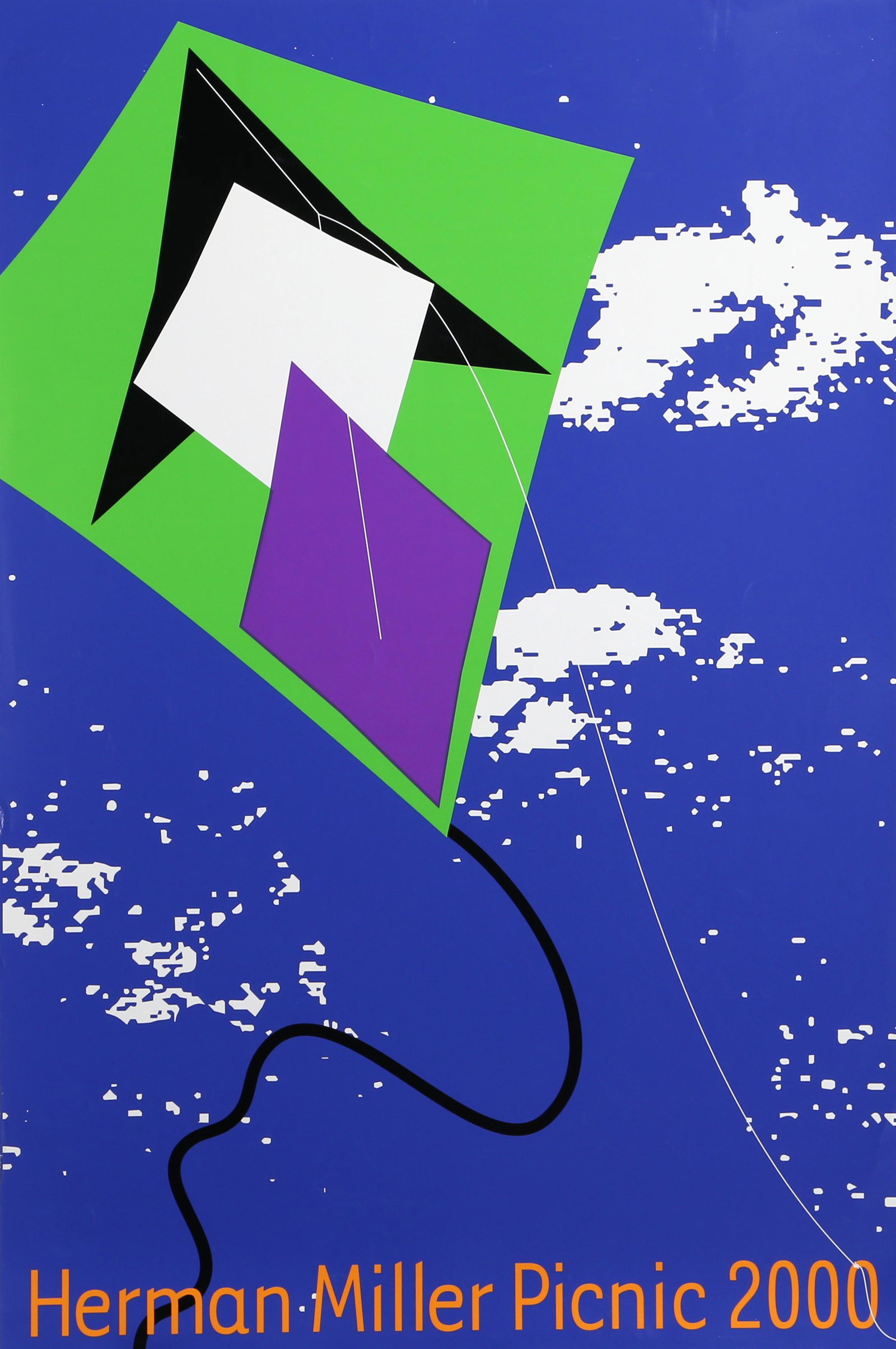 Stephen Frykholm, Herman Miller Summer Picnic (2000) -: Artist: Stephen Frykholm, American (1942 - ) Title: Herman Miller Summer Picnic (2000) - Kite Year: 2000 Medium: Poster Size: 36 x 24 in. (91.44 x 60.96 cm)