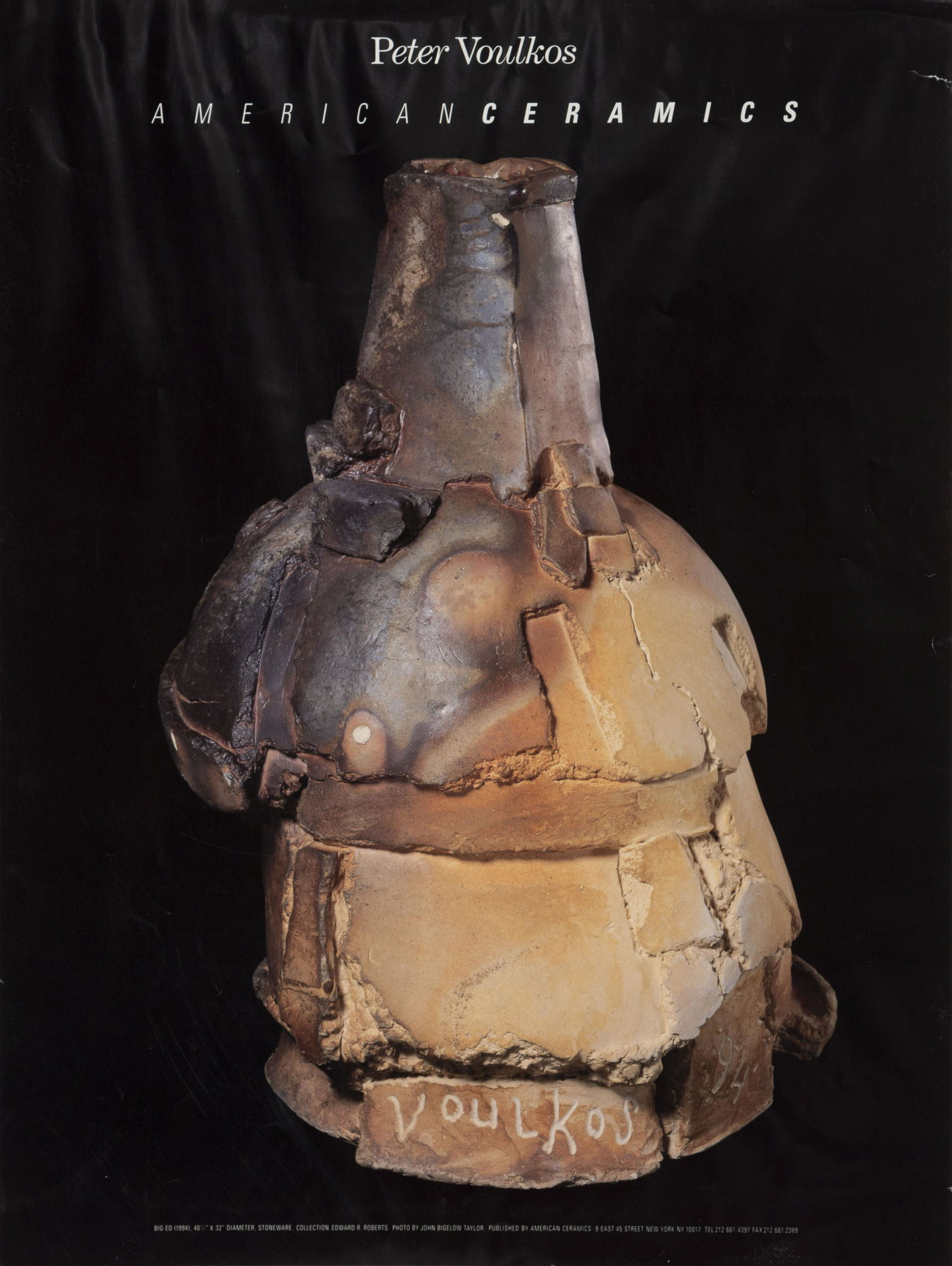 Peter Voulkos, Big Ed, Poster: Artist: Peter Voulkos (1924 - 2002) Title: Big Ed Medium: Poster Size: 24 x 18 in. (60.96 x 45.72 cm)
