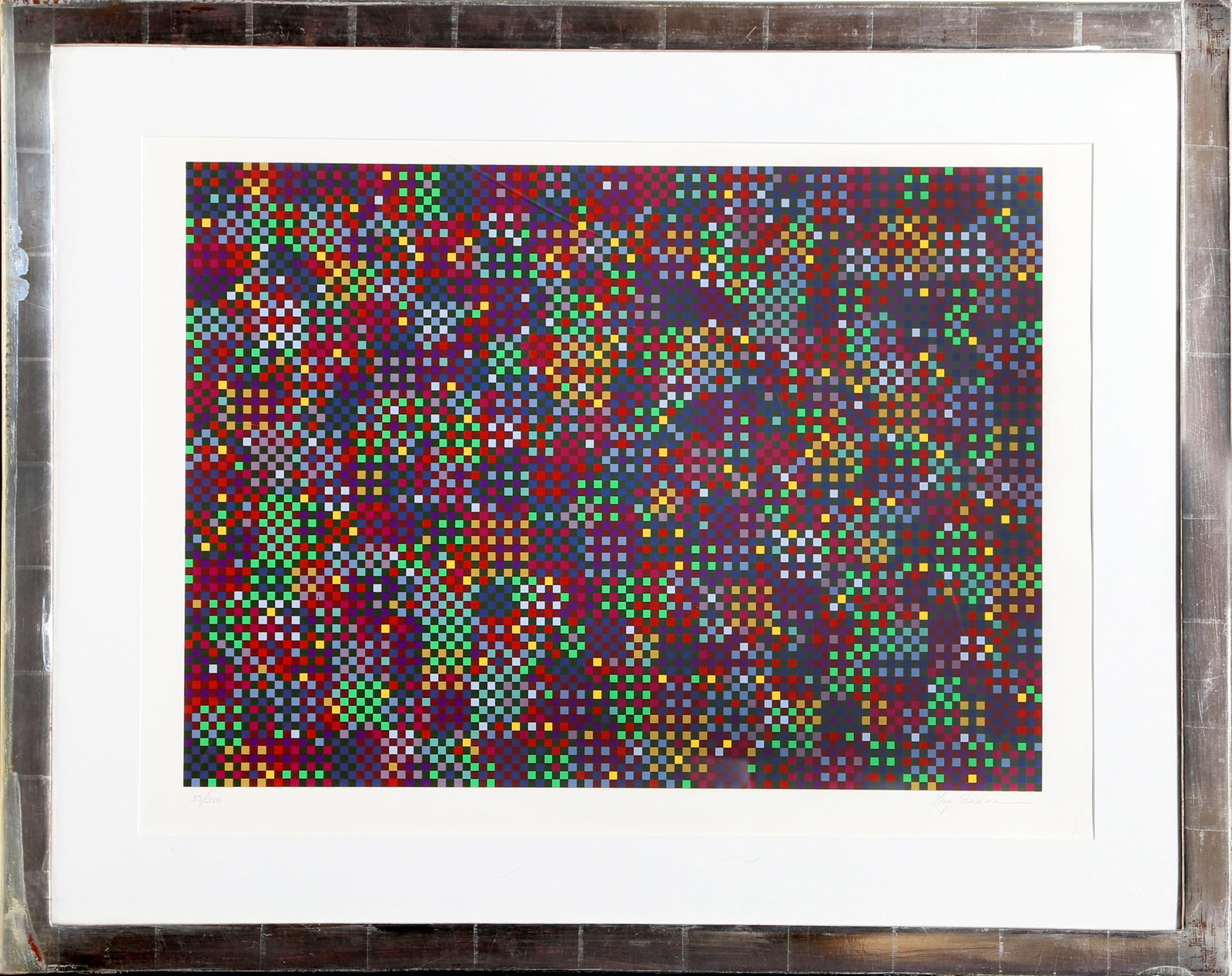 Tony Bechara, 151 Colors, Screenprint: Artist: Tony Bechara, Puerto Rican (1942 - ) Title: 151 Colors Year: circa 1980 Medium: Screenprint, signed and numbered in pencil Edition: 33/250 Image Size: 19 x 26 inches Size: 22 x 30 in. (55.