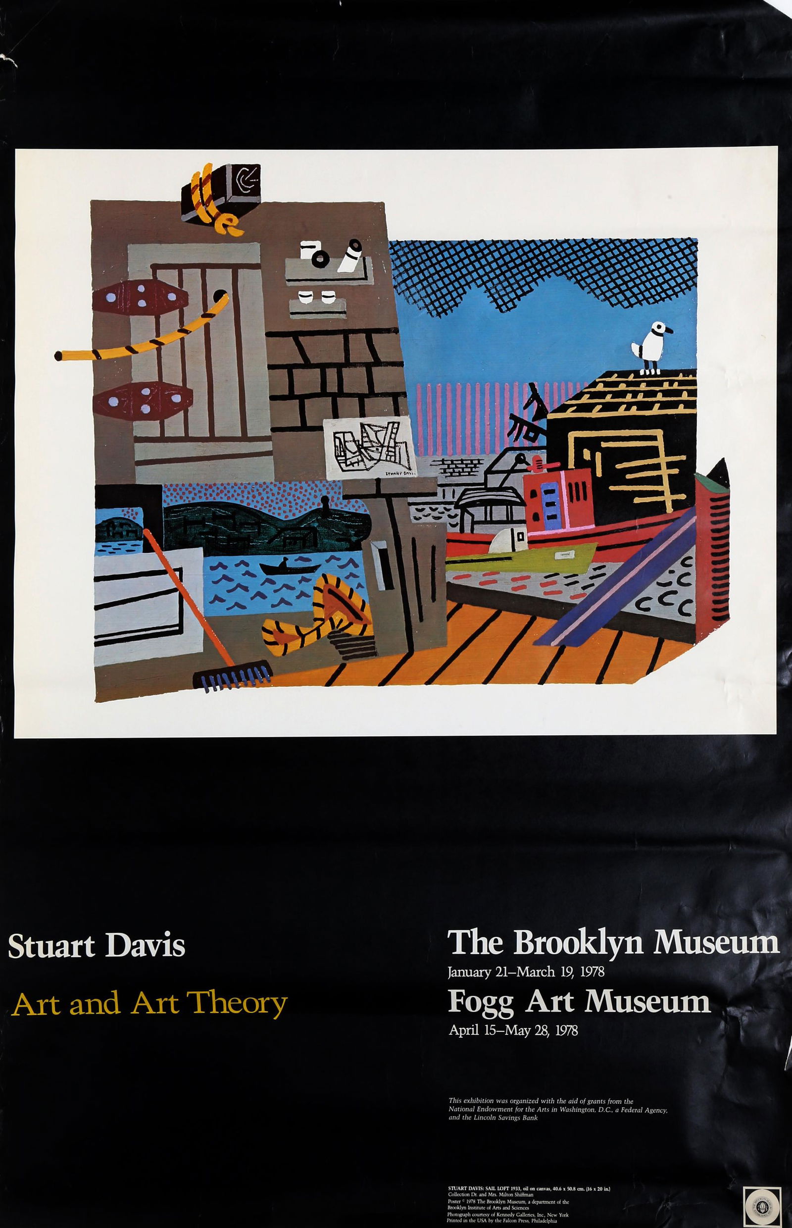 Stuart Davis, Art and Art Theory, Poster: Artist: Stuart Davis, American (1892 - 1964) Title: Art and Art Theory Year: 1978 Medium: Poster Image Size: 21.5 x 28 inches Size: 45 x 29.5 in. (114.3 x 74.93 cm)