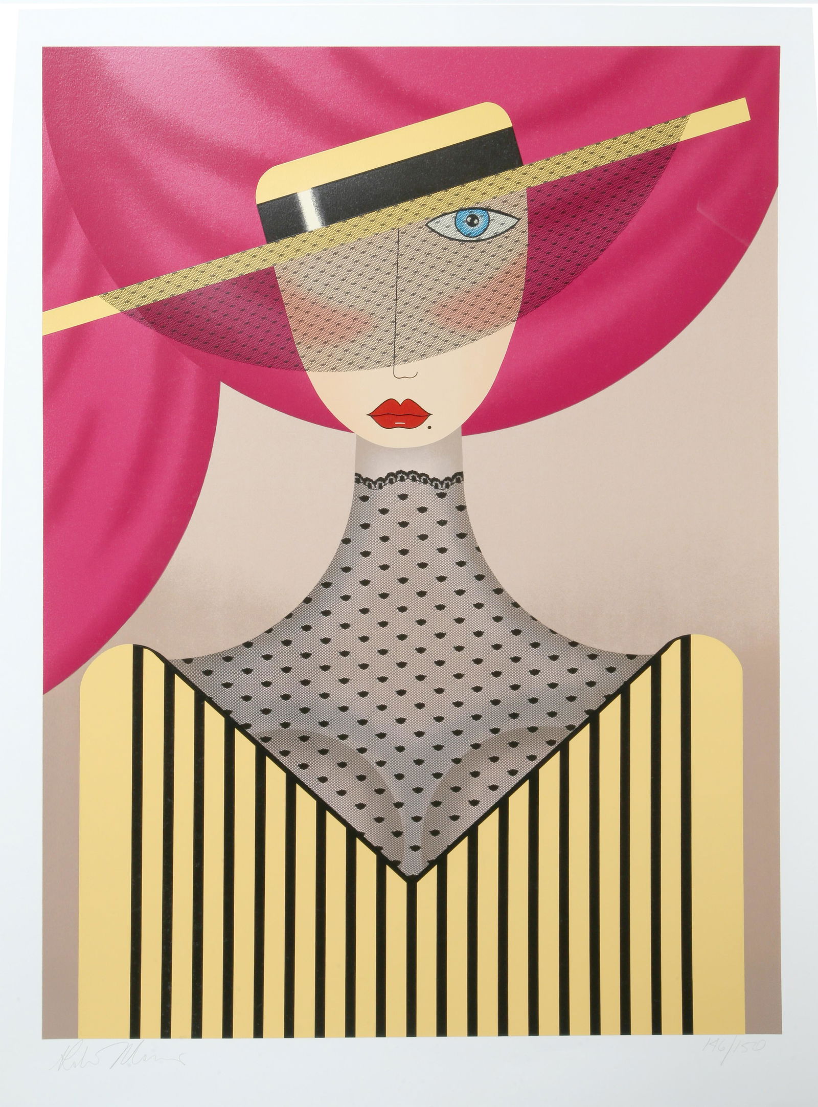 Robin Morris, Vicky, Screenprint: Artist: Robin Morris, American Title: Vicky Year: 1989 Medium: Screenprint, signed and numbered in pencil Edition: 150 Image Size: 35.5 x 27 inches Size: 41.5 x 33 in. (105.41 x 83.82 cm)