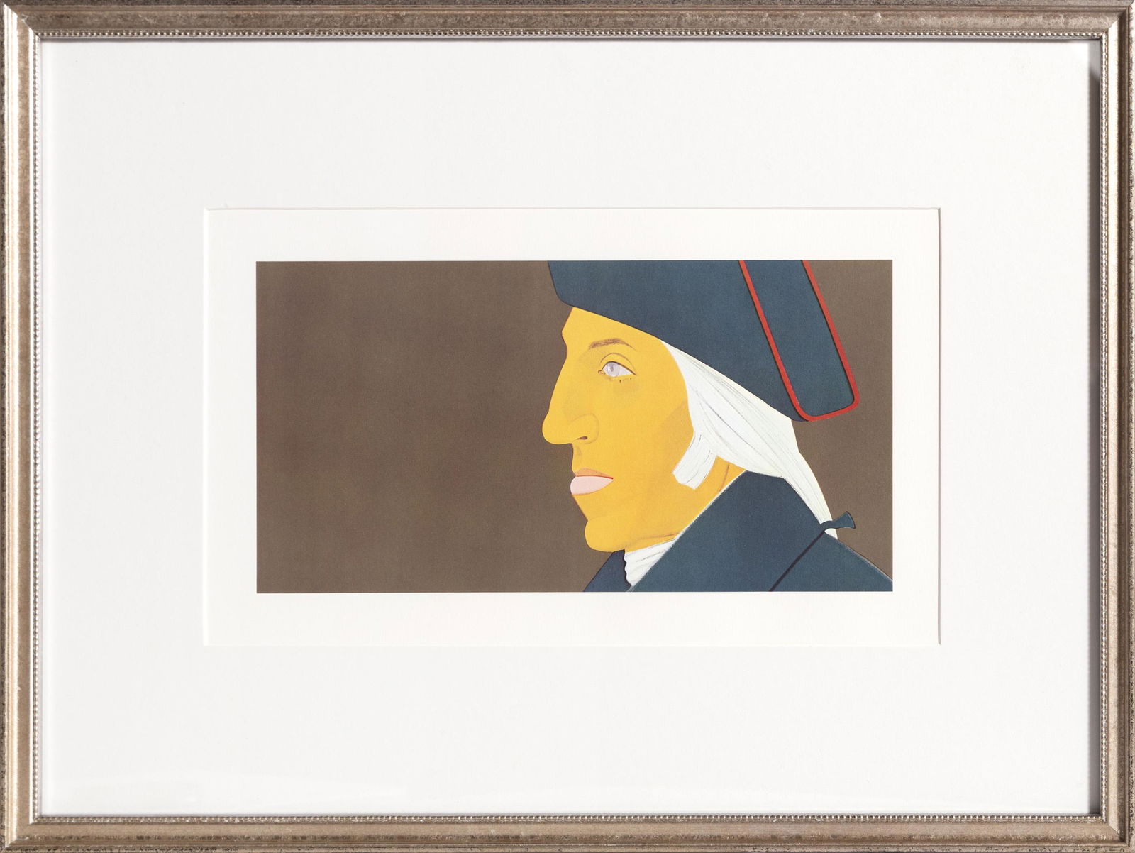 Alex Katz, George Washington from Spirit of: Artist: Alex Katz, American (1927 - ) Title: George Washington from Spirit of Independence, Kent Bicentennial Portfolio Year: 1975 Medium: Offset Lithograph Image Size: 7 x 14 inches Size: 11 in. x 17