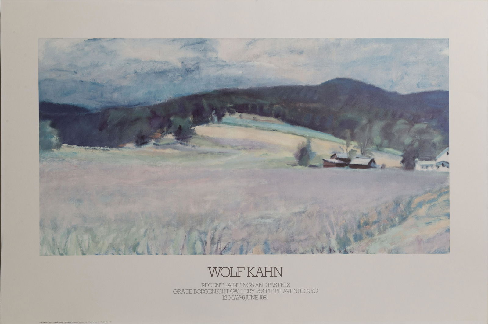 Wolf Kahn, Recent Paintings and Pastels, Poster (1 of 1)