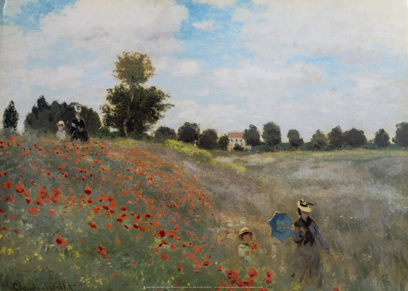 Claude Monet, Les Coquelicots, Poster on foamcore (1 of 1)