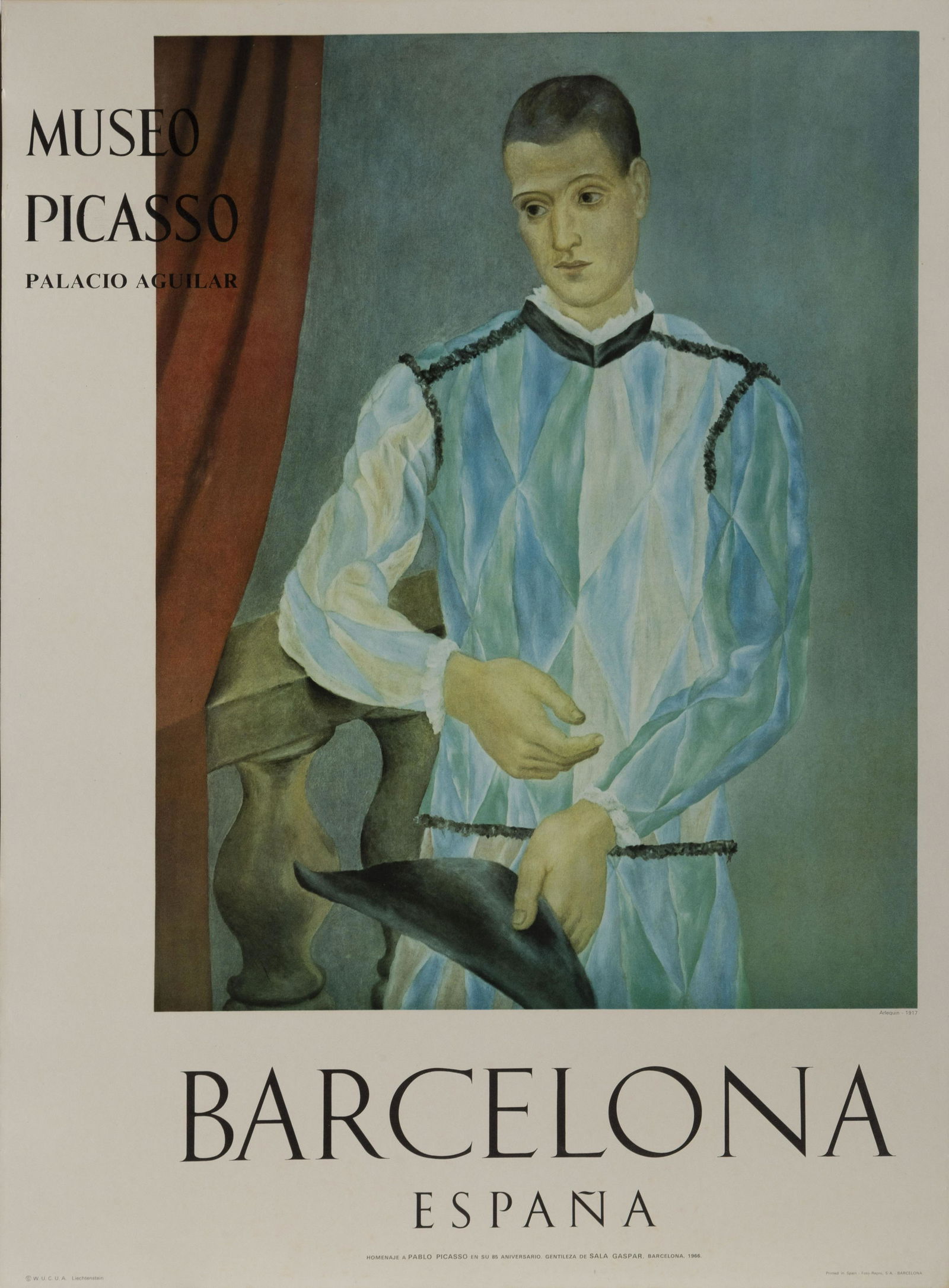 Pablo Picasso, Harlequin - Museo Picasso, Poster on (1 of 1)