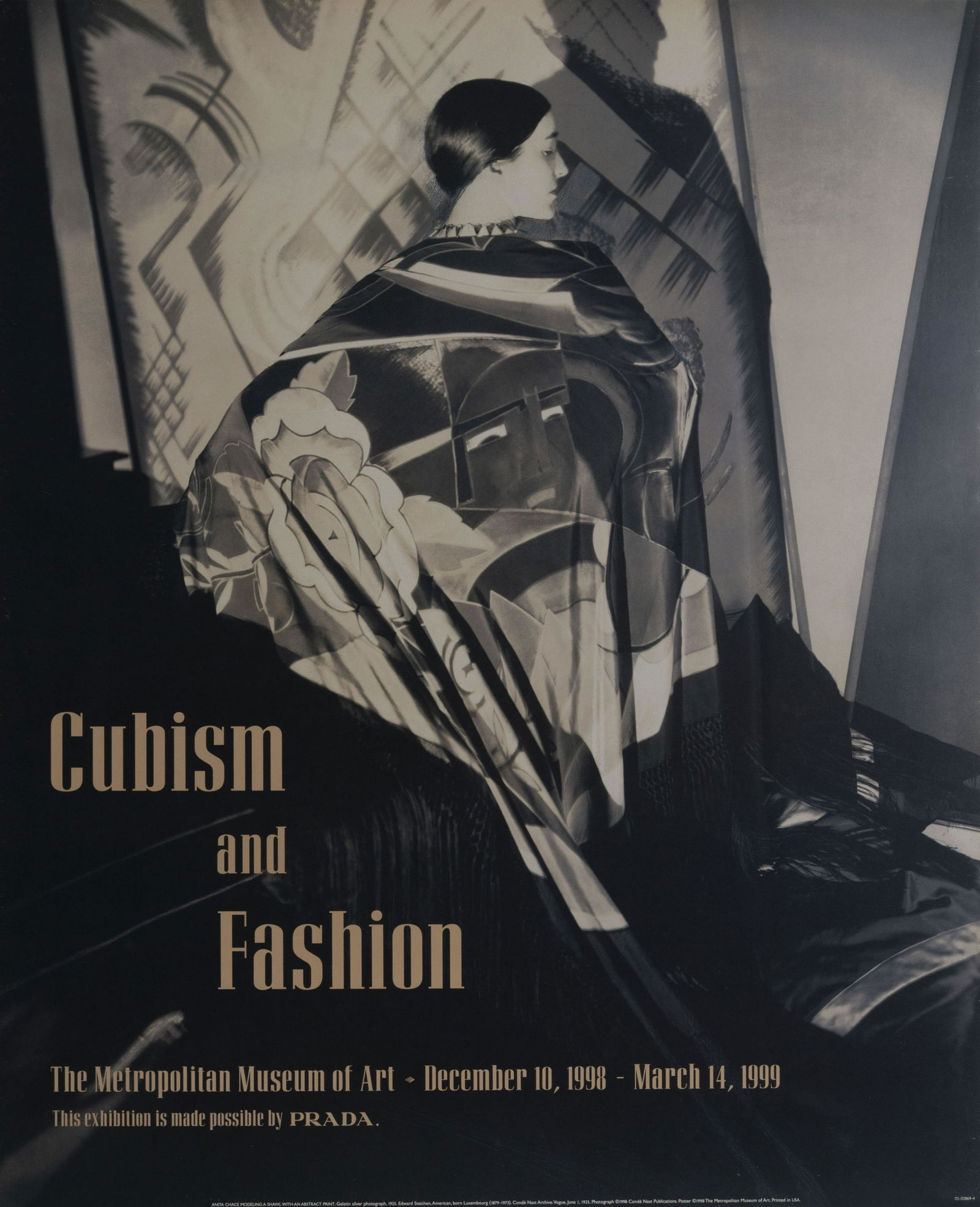 Edward Steichen, Anita Chace Modeling a Shawl - Cubism: Artist: Edward Steichen Title: Anita Chace Modeling a Shawl - Cubism and Fashion Metropolitan Museum of Art Year: 1998 Medium: Poster on foamcore Size: 32 x 26 in. (81.28 x 66.04 cm)