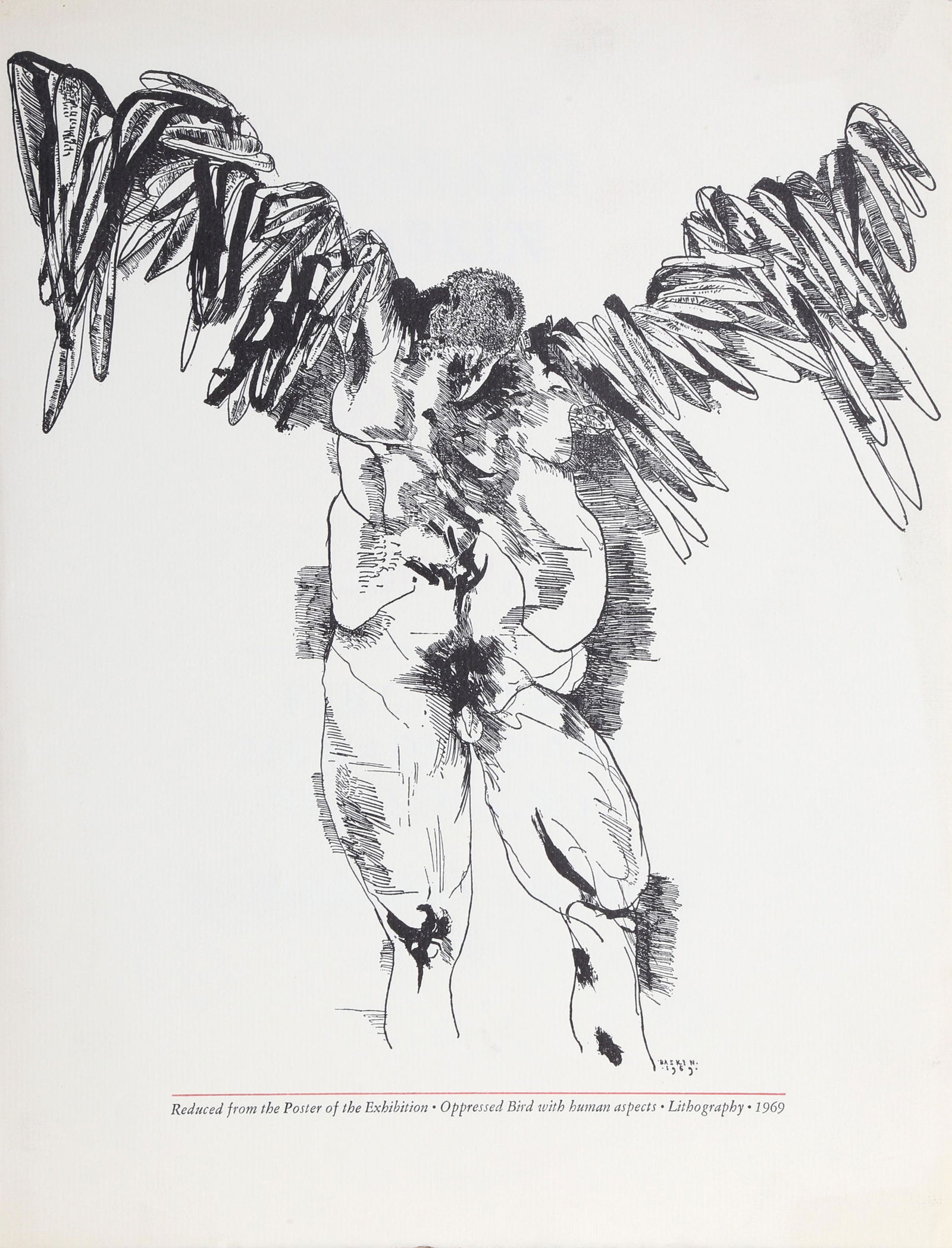 Leonard Baskin, The Graphic Works Exhibition (Icarus), (1 of 1)