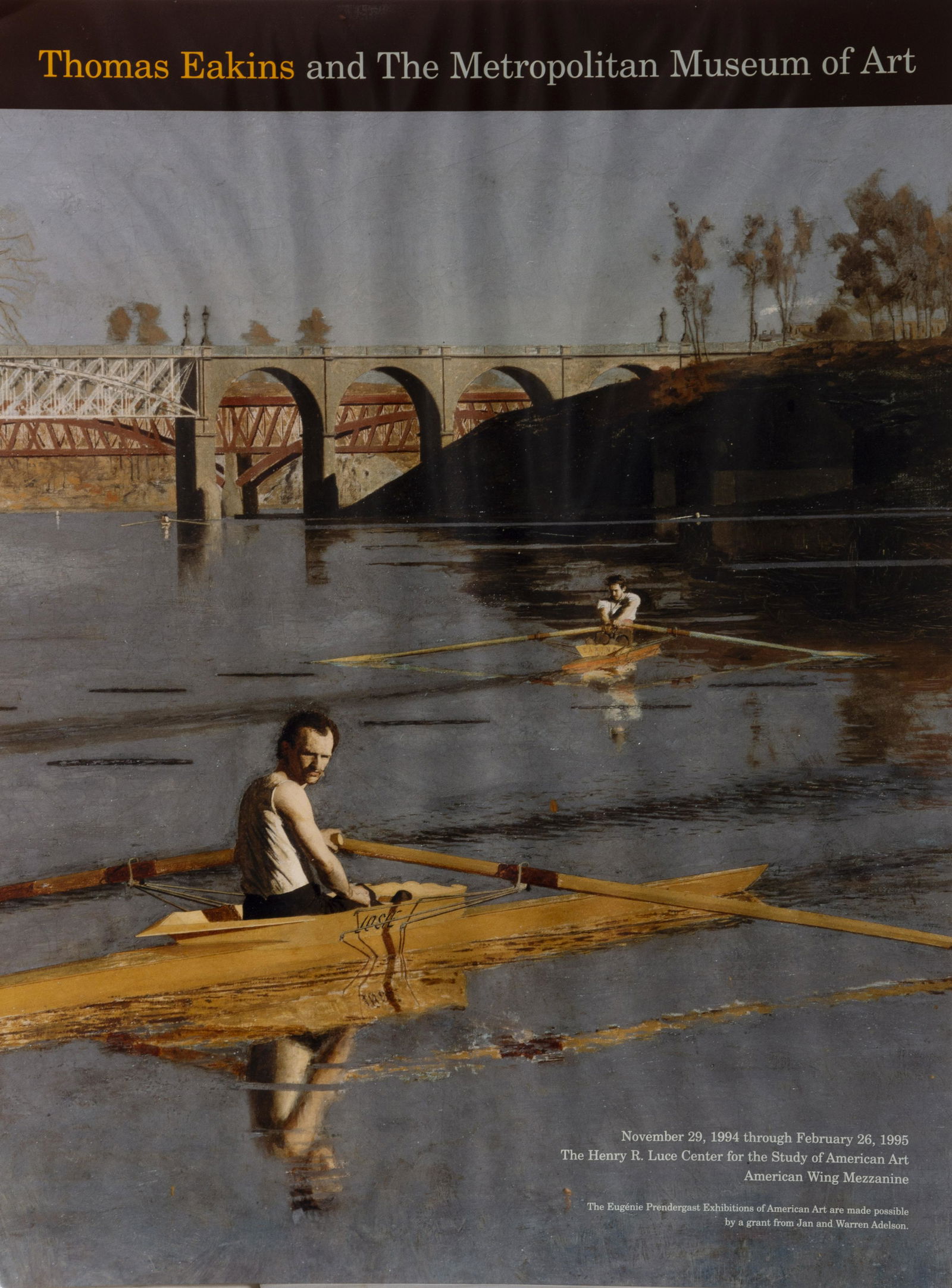 Thomas Eakins, The Metropolitan Museum of Art - The: Artist: Thomas Eakins, American (1844 - 1916) Title: The Metropolitan Museum of Art - The Champion Single Sculls Year: 1994 Medium: Poster Size: 20 x 15 in. (50.8 x 38.1 cm)