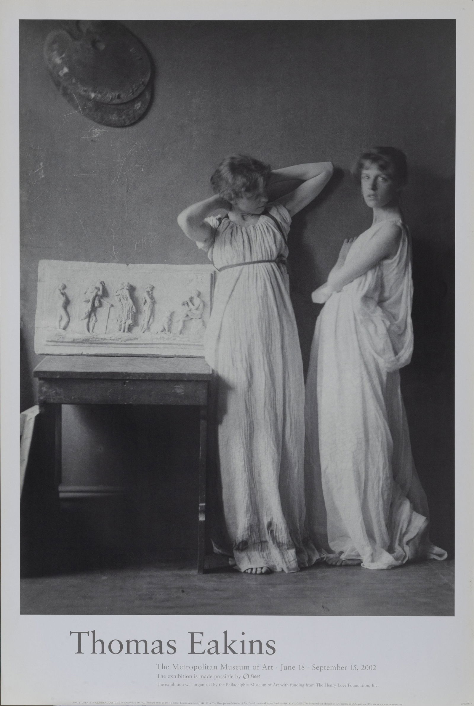Thomas Eakins, Two Students In Classical Costume In: Artist: Thomas Eakins, American (1844 - 1916) Title: Two Students In Classical Costume In Eakins Studio Year: 2002 Medium: Poster Size: 37 x 25 in. (93.98 x 63.5 cm)