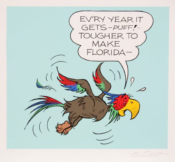 Al Capp, Florida, Comic Pop Art Serigraph: Artist: Al Capp, American (1909 - 1979) Title: Flor