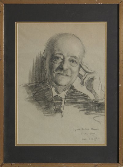 Irwin D. Hoffman, Antonio Mancini, Drawing: Artist: Irwin D. Hoffman, American (1901 - 1989) Ti