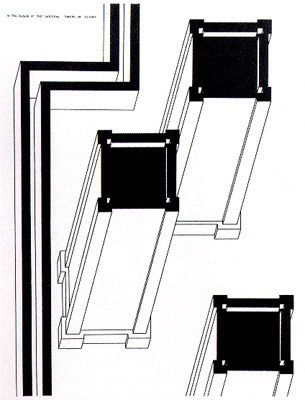 Robert Morris, Towers of Silence, Etching: Artist: Robert Morris Portfolio: In the Realm of th