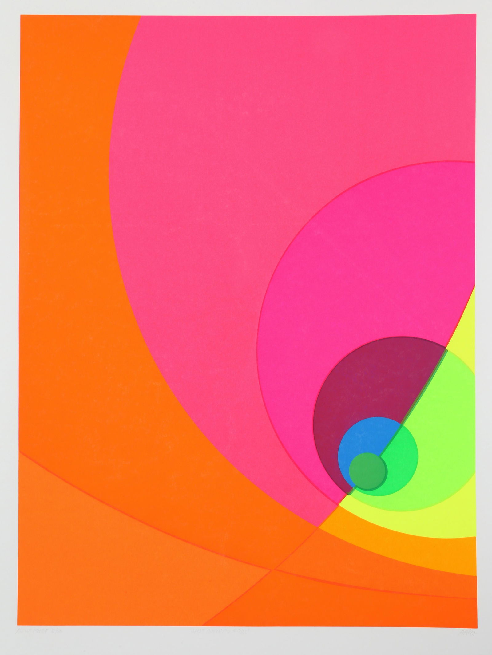 Herbert Aach, Split Infinity #9BS, Screenprint (1 of 1)