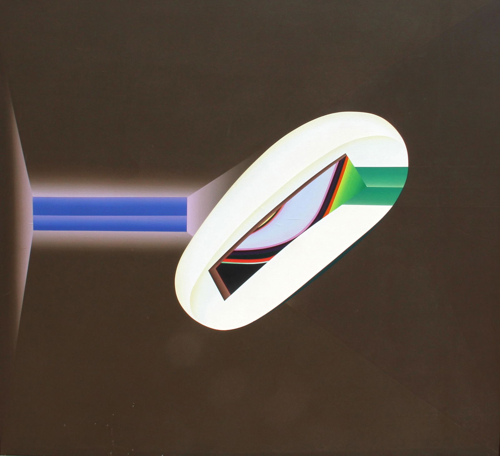 Frank Roth, The Cat's Pajamas, Oil Painting: Artist: Frank Roth, American (1936 - ) Title: The Cat's Pajamas Year: 1968 Medium: Oil on Canvas, signed, titled and dated verso Size: 66 x 72 in. (167.64 x 182.88 cm)