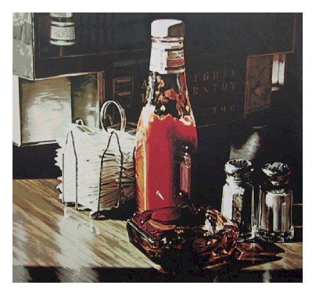 Ralph Goings, Still Life with Sugars, Lithograph: Artist: Ralph Goings Title: Still Life With Su