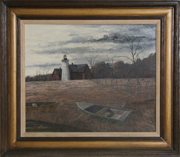 Thomas Kerry, Lighthouse, Painting: Artist: Thomas Kerry Title: Lighthouse Yea