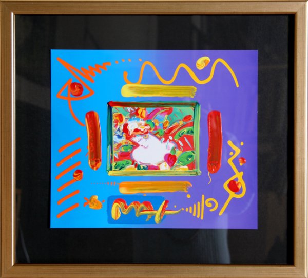 Peter Max, Flower Blossom Lady, Painting: Artist: Peter Max, American (1937- ) Title: Fl