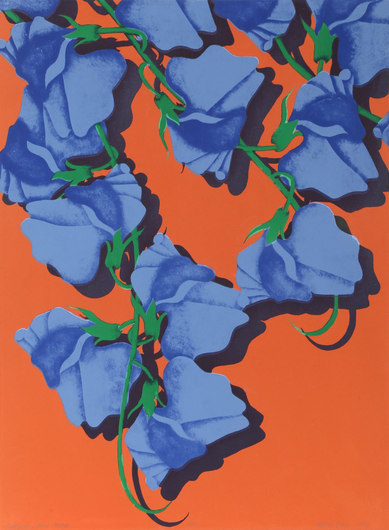Melanie Greene, Summer (Blue Corsage), Screenprint (1 of 1)