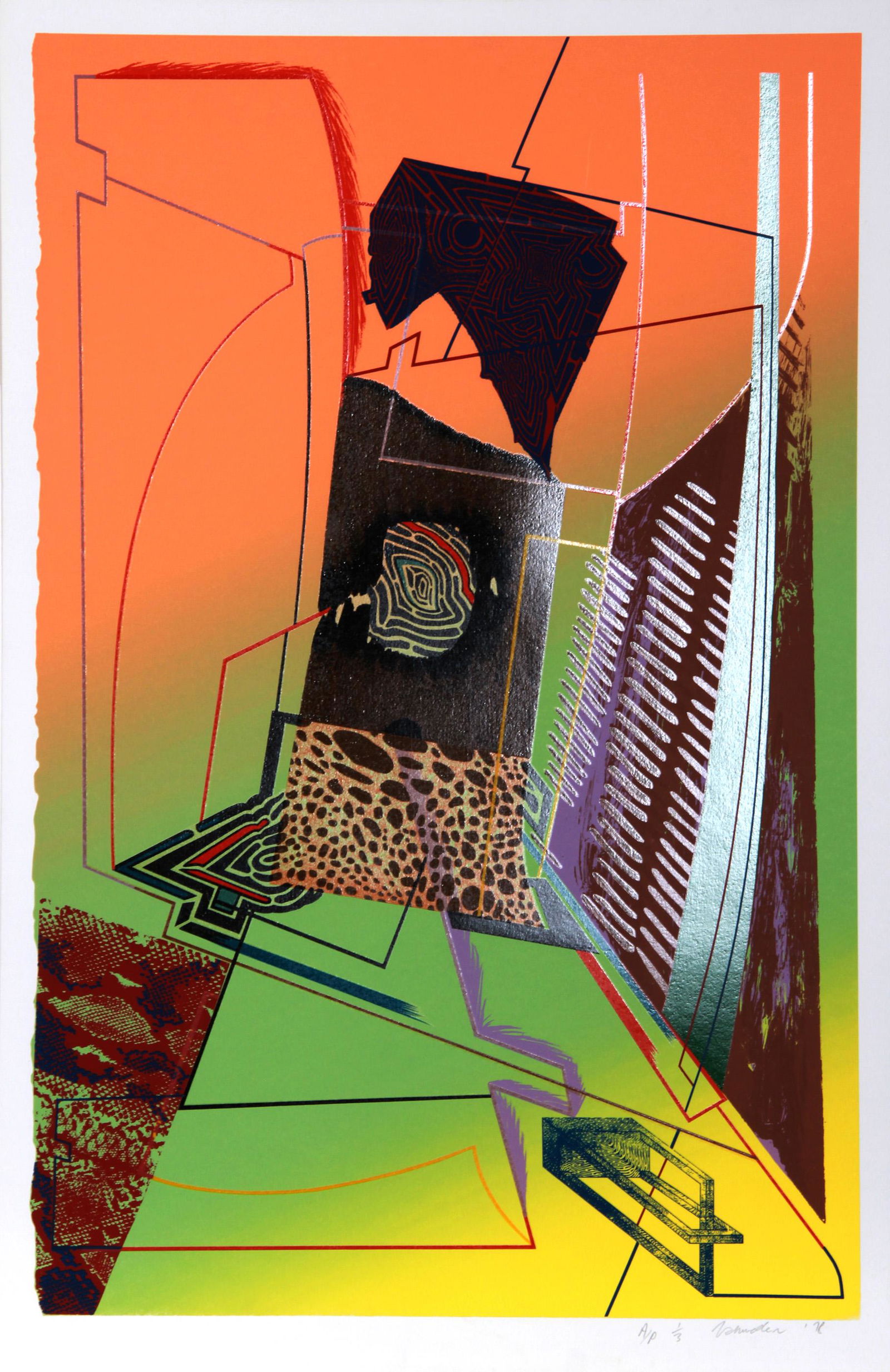 William Schwedler, Dead Give Away, Screenprint (1 of 1)