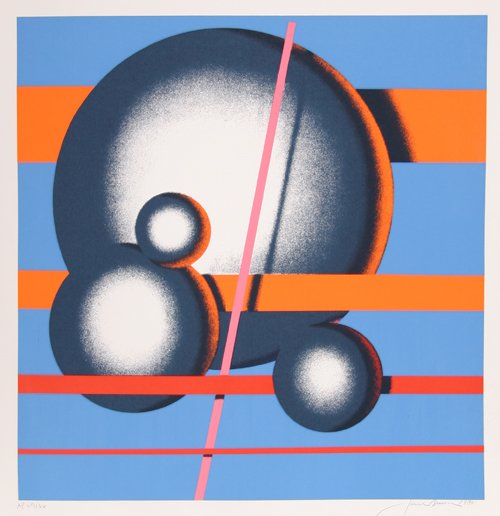 Jack Brusca, Galaxy, Op-Art Serigraph: Artist: Jack Brusca Title: Galaxy Year: 19