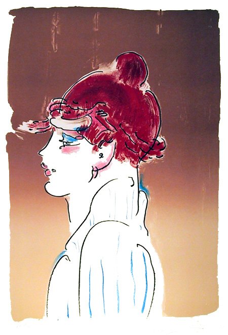 Peter Max, Girl From Ibiza, Lithograph: Artist: Peter Max Title: Girl From Ibiza Y