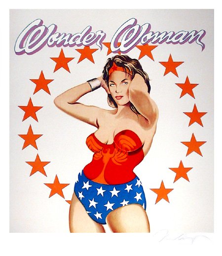 Mel Ramos, Wonder Woman, Lithograph: Artist: Mel Ramos Title: Wonder Woman Year