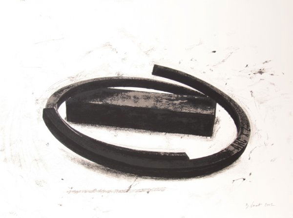 Bernar Venet, Variations on the Arc IV, Silkscree: Artist: Bernar Venet, French (1941 - ) Title: