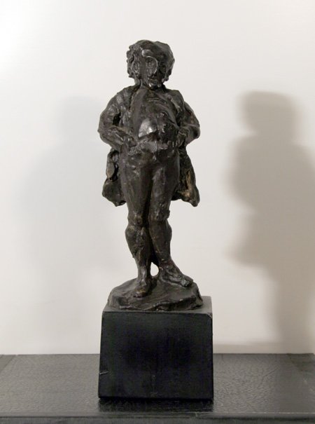 Honore Daumier, The Scoffer, Bronze Sculpture: Artist: Honore Daumier, After, French (1808 - 1879