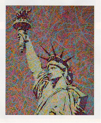 Greg Constantine, Liberty, Silkscreen: Artist: Greg Constantine Title: Liberty Ye