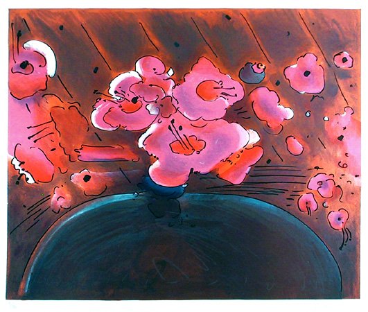 Peter Max, Marylin's Flowers II, Lithograph