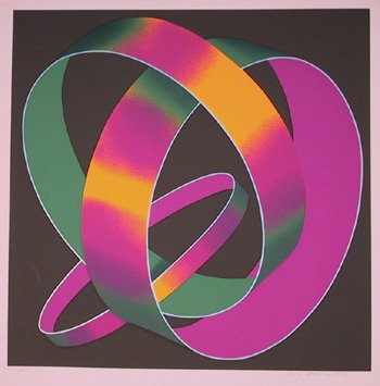 Jack Brusca, Whisper Theme, Silkscreen:  Artist: Jack Brusca, American (1939 - 1993)<