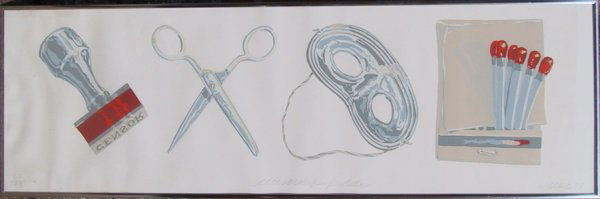 Don Nice, Censorship, Lithograph: Artist: Don Nice, American (1932 - ) Title: Ce