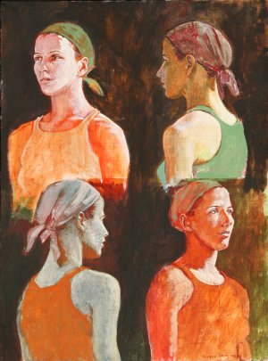 George Deem, Kathy Booth, Painting: Artist: George Deem, American (1932 - 2008) Ti