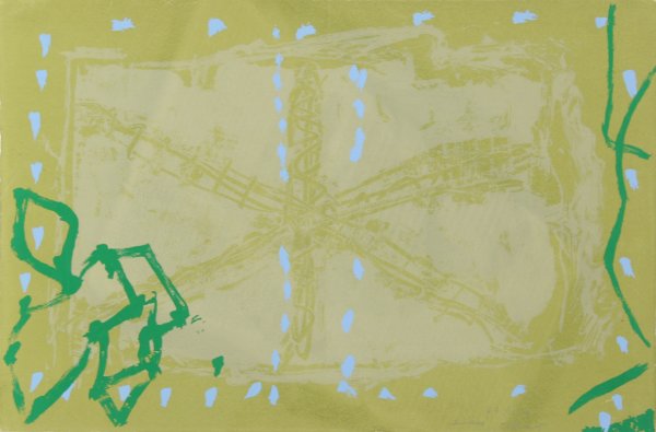 Lea Nikel, Abstract Israeli Serigraph: Artist: Lea Nikel, Israeli (1918 - 2005) Title