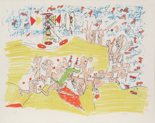 Roberto Matta, Fog Gog Magog, Lithograph: Artist: Roberto Matta, Chilean (1911 - 2002) T