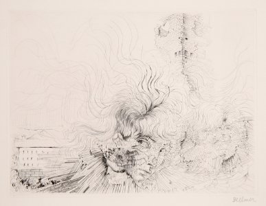 Hans Bellmer, Surrealist German Etching: Artist: Hans Bellmer, German (1902 - 1975) Tit