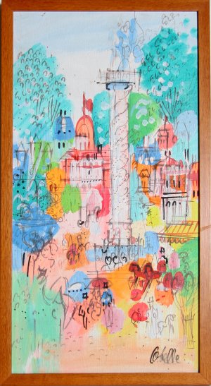 Charles Cobelle, A Paris, Painting: Artist: Charles Cobelle, French (1902 - 1994)