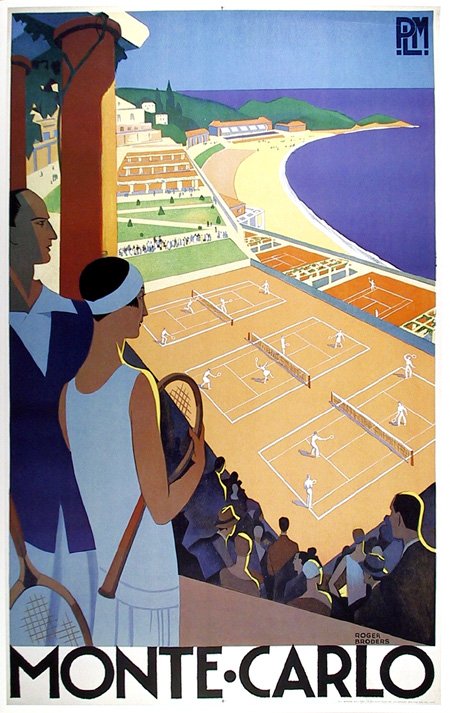 Roger Broders, Monte Carlo, Poster: Artist: Roger Broders Title: Monte Carlo Y