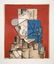 10: Pablo Picasso, Visage sur Fond Rouge, Lithograph