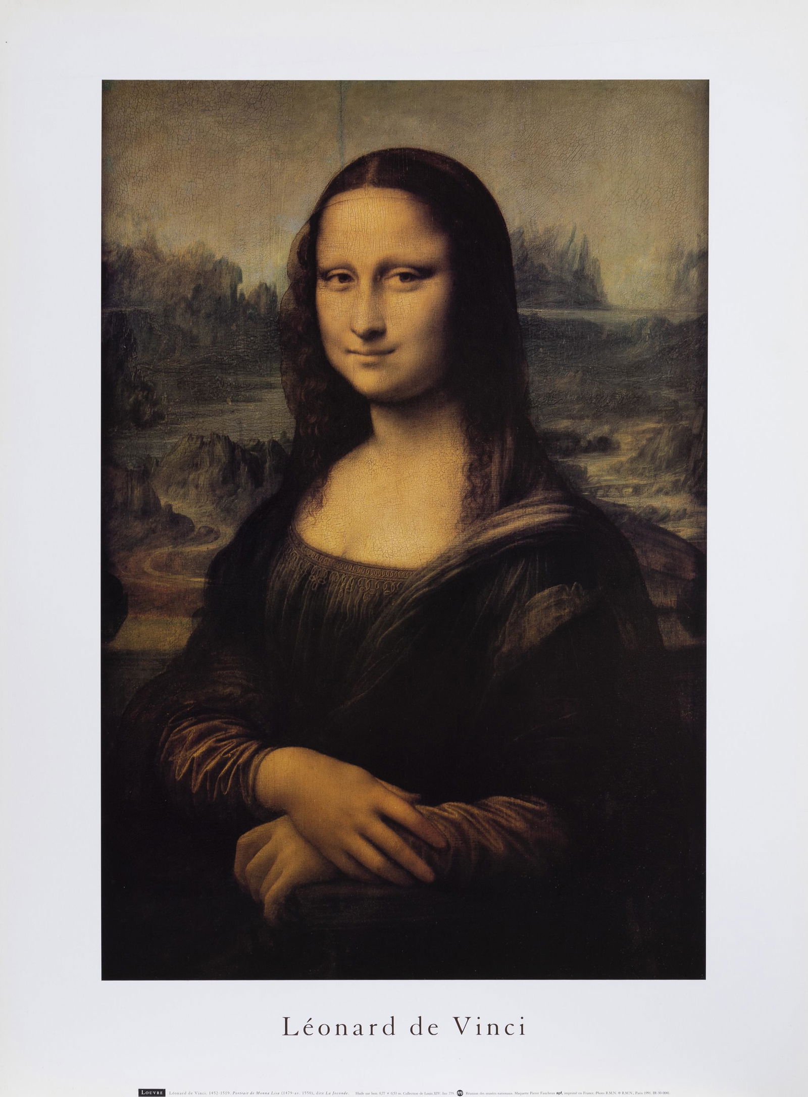 Leonardo da Vinci, Mona Lisa, Poster on foamcore (1 of 1)