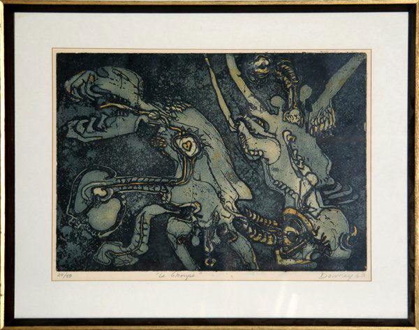 Juan Downey, Le Groupe, Aquatint Etching: Artist: Juan Downey, Chilean (1940 - 1993) Title