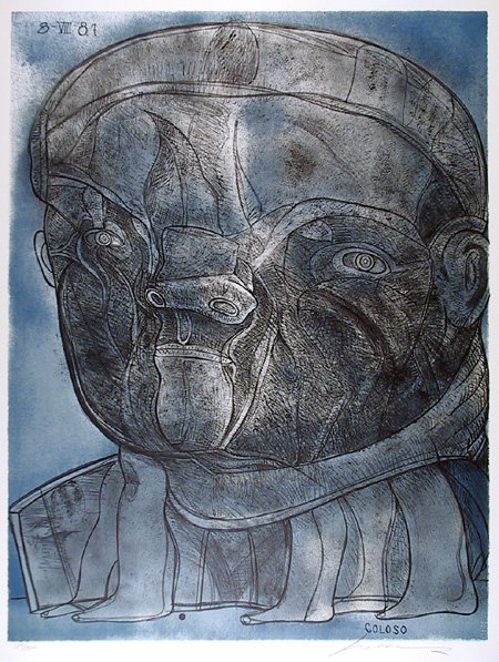 Jose Luis Cuevas, Coloso, Lithograph: Artist: Jose Luis Cuevas, Mexican (1934 - ) Ti