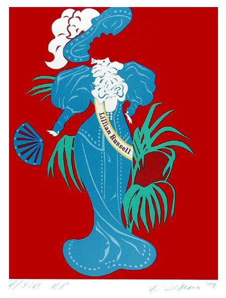 Robert Indiana, Lillian Russell, Lithograph: Artist: Robert Indian