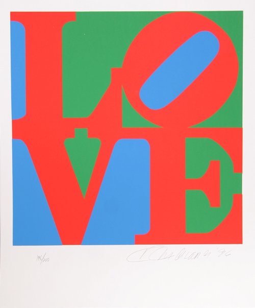 Robert Indiana, Book of Love, Portfolio of 12 Silk: Artist: Robert Indiana Title: The Book of Love