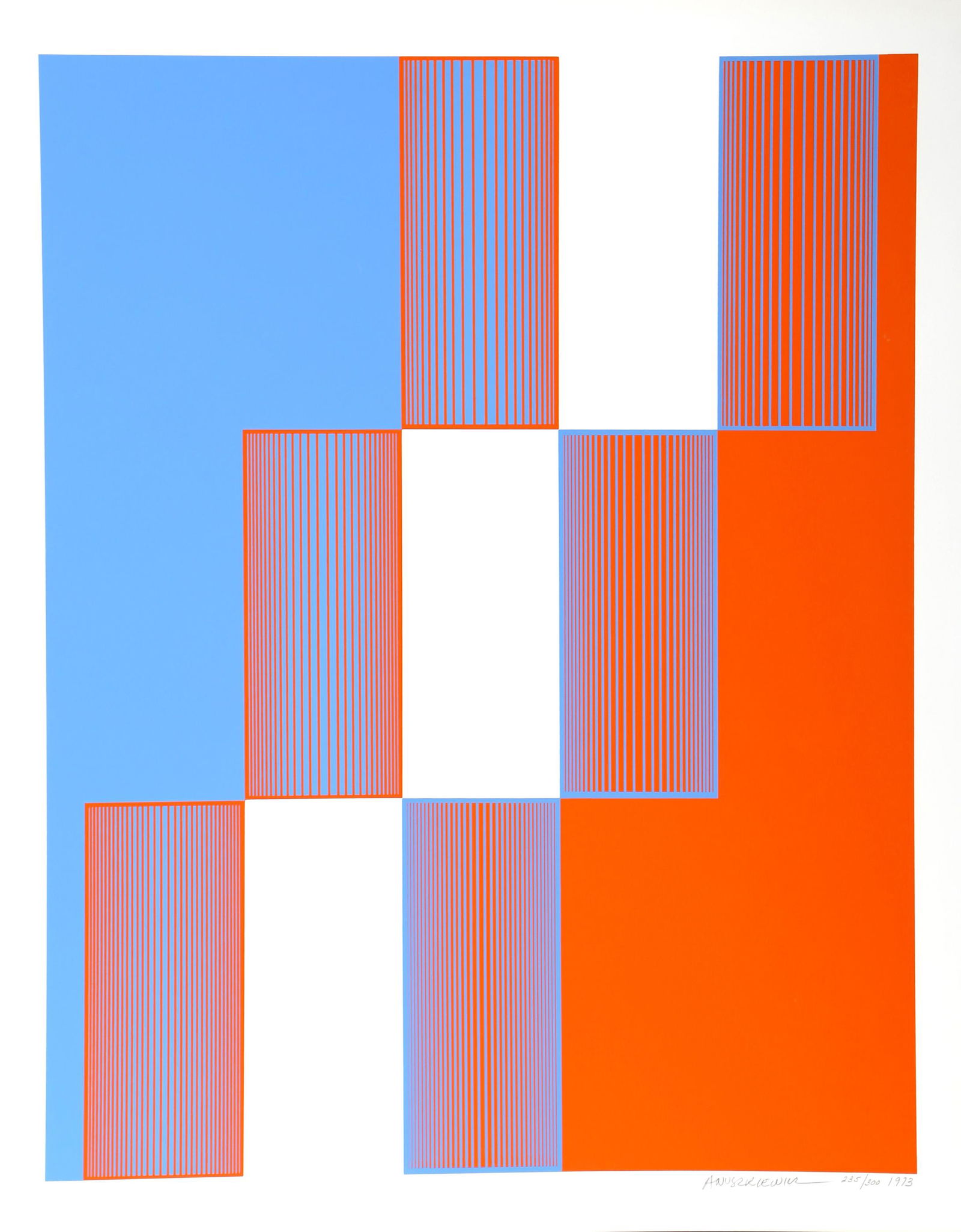 Richard Anuszkiewicz, Celebrate New York,  Screenprint (1 of 1)