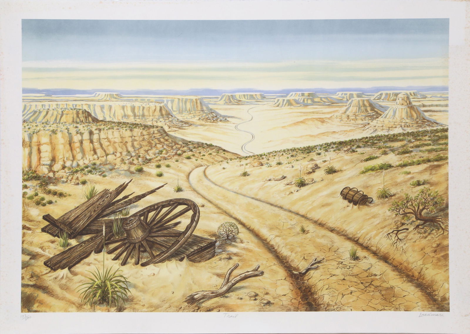 Carlos Lacamara, Trail, Lithograph, signed and numbered (1 of 1)