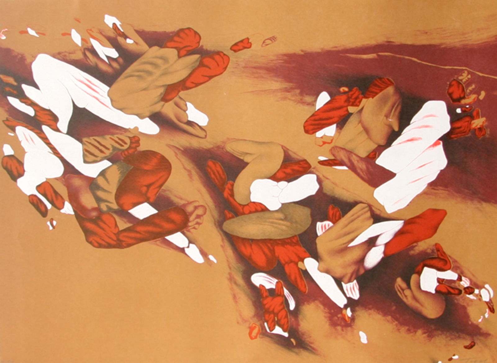 Mario Toral Munoz, Untitled - Orange Abstract I, (1 of 1)