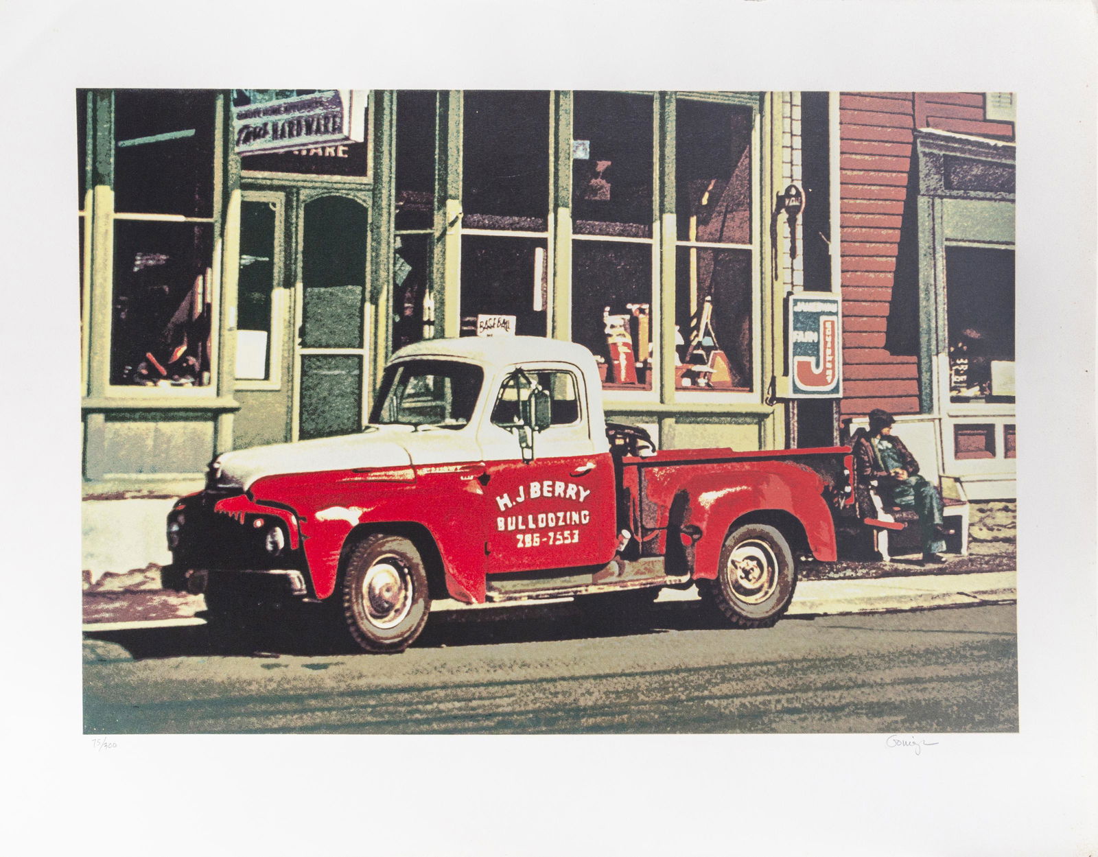 Ralph Goings, Bulldozing International, Screenprint (1 of 4)