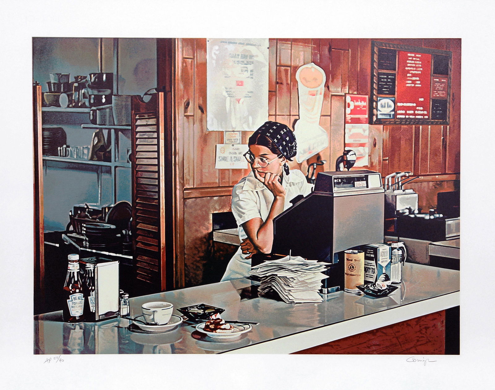 Ralph Goings, One-Eleven Diner, Screenprint (1 of 2)